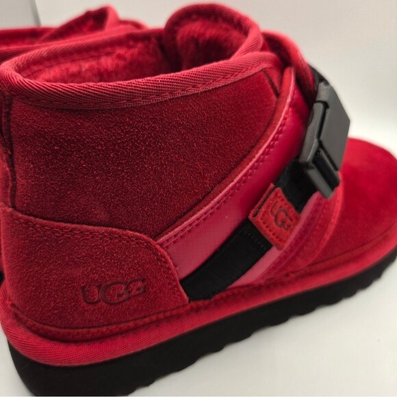 Giuseppe Zanotti Neumel Snapback Red Suede Ankle Boots Shoes W 11 - Picture 8 of 11